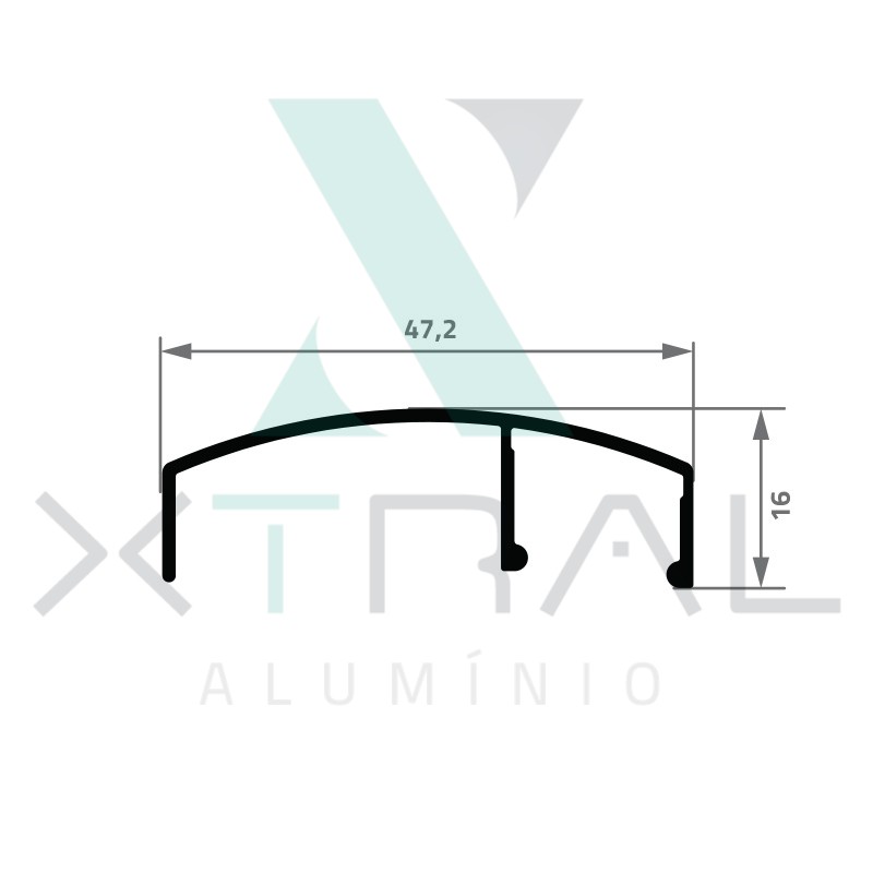 XTL-1215 - PESO LINEAR: 0,271kg/m