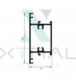XTL-1225 - PESO LINEAR: 0,692kg/m XTL-1225 - PESO LINEAR: 0,692kg/m