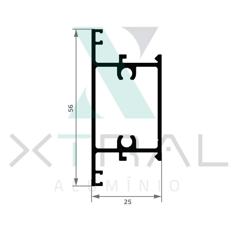 XTL-1225 - PESO LINEAR: 0,692kg/m XTL-1225 - PESO LINEAR: 0,692kg/m