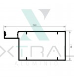 XTL-1254 - PESO LINEAR: 0,844kg/m