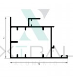 XTL-1422 - PESO LINEAR: 1,289kg/m