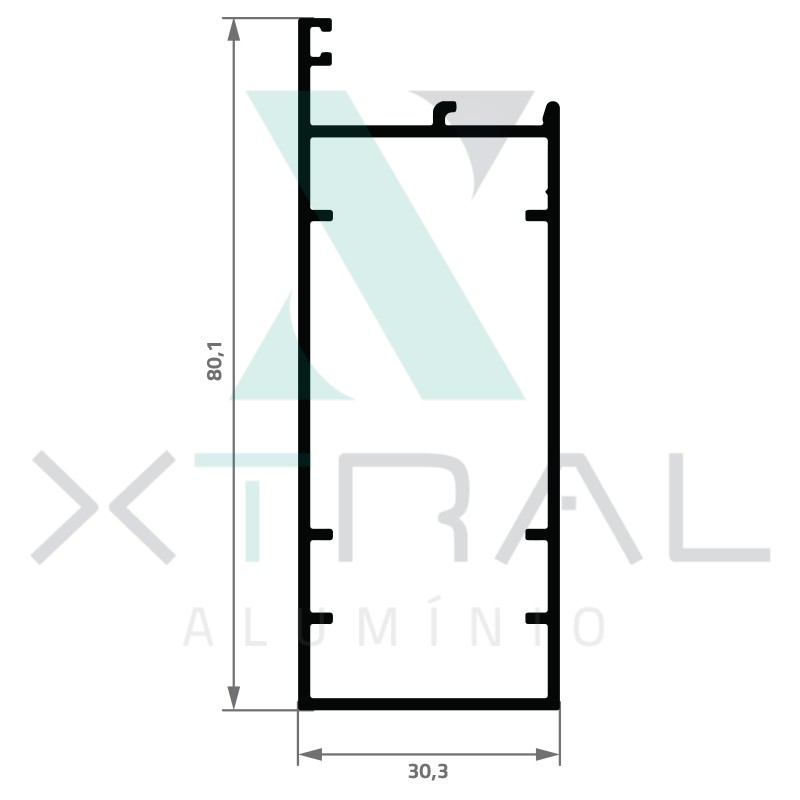 XTL-1468 - PESO LINEAR: 0,869kg/m