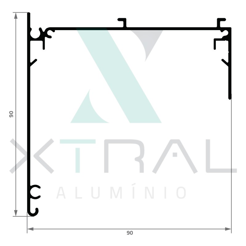 XTL-1581 - PESO LINEAR: 0,947kg/m