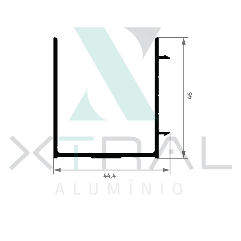 XTL-1625 - PESO LINEAR: 0,573kg/m