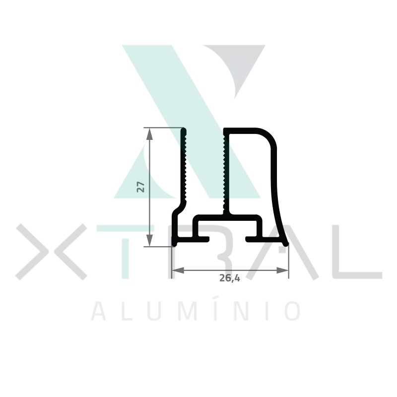 XTL-1629 - PESO LINEAR: 0,423kg/m