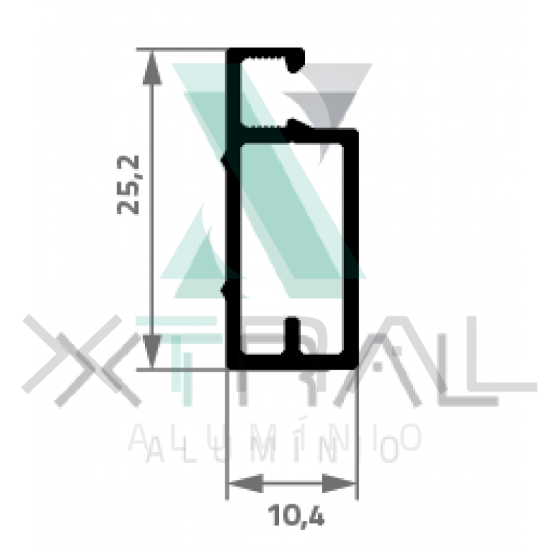 XTL-1811 - (25551) - PESO LINEAR: 0,225Kg/m